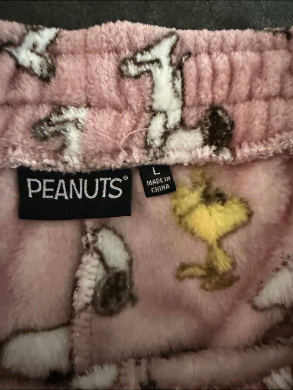 Peanuts Pink Snoopy & Woodstock Plush Shorts - Picture 2 of 2